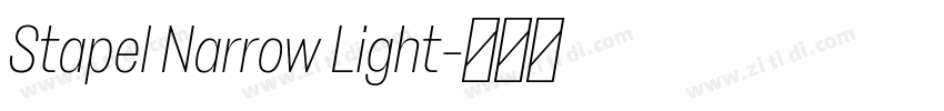 Stapel Narrow Light字体转换